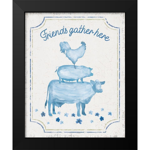 Country Cottage Field XX Black Modern Wood Framed Art Print by Reed, Tara