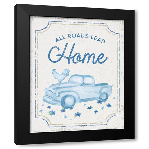 Country Cottage Field XXII wash Black Modern Wood Framed Art Print with Double Matting by Reed, Tara