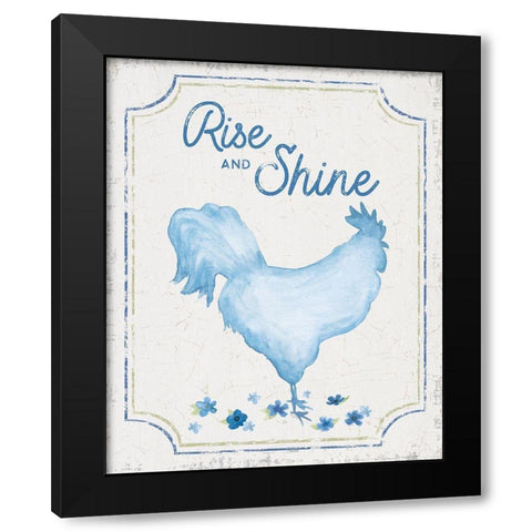 Country Cottage Field XXIII wash Black Modern Wood Framed Art Print with Double Matting by Reed, Tara