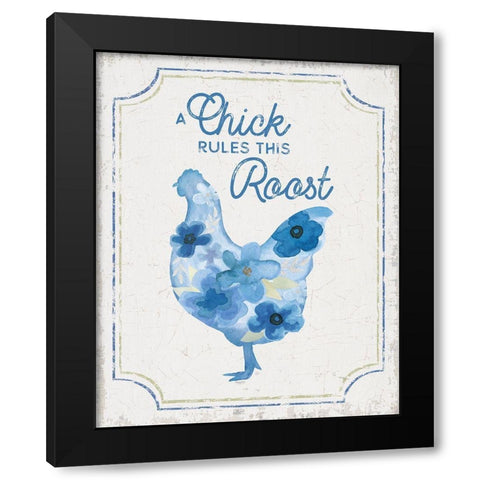 Country Cottage Field XXIV flowers Black Modern Wood Framed Art Print with Double Matting by Reed, Tara