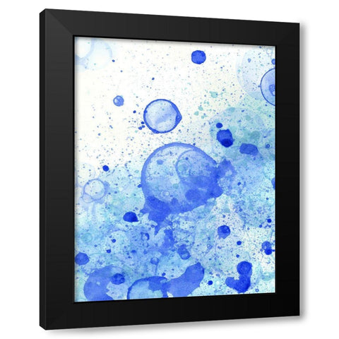 Bubble Splash I Black Modern Wood Framed Art Print by Wilson, Kelsey