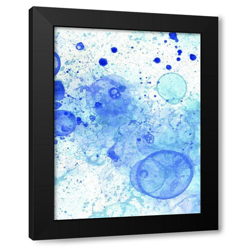 Bubble Splash II Black Modern Wood Framed Art Print by Wilson, Kelsey