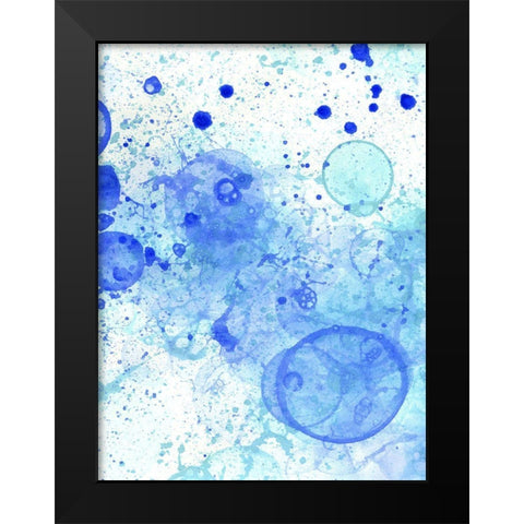 Bubble Splash II Black Modern Wood Framed Art Print by Wilson, Kelsey