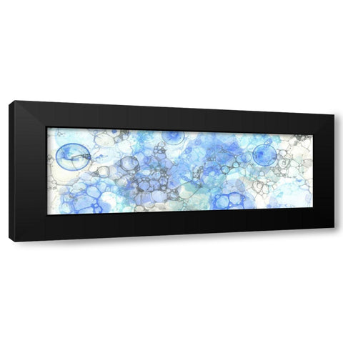 Bubblescape panel I Black Modern Wood Framed Art Print with Double Matting by Wilson, Kelsey