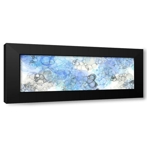 Bubblescape panel II Black Modern Wood Framed Art Print with Double Matting by Wilson, Kelsey