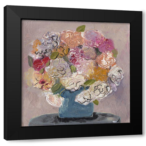 Flowers at Home Black Modern Wood Framed Art Print by Chapman, Marcy