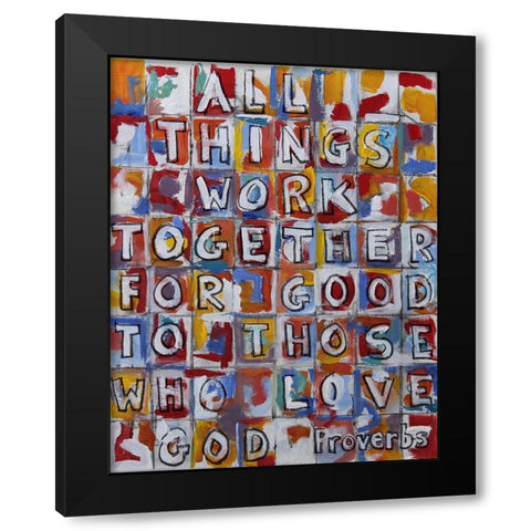 All Things Black Modern Wood Framed Art Print by Marie, Susanne