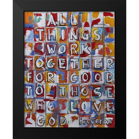 All Things Black Modern Wood Framed Art Print by Marie, Susanne