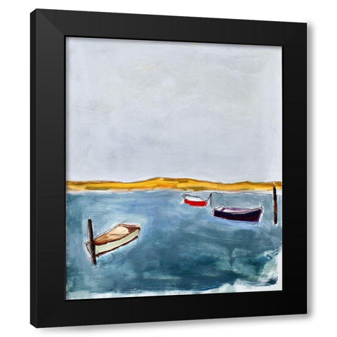 Three Black Modern Wood Framed Art Print with Double Matting by Marie, Susanne
