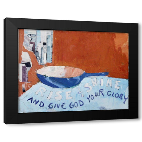 Rise and Shine Black Modern Wood Framed Art Print with Double Matting by Marie, Susanne