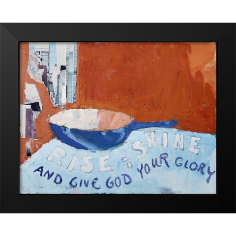 Rise and Shine Black Modern Wood Framed Art Print by Marie, Susanne