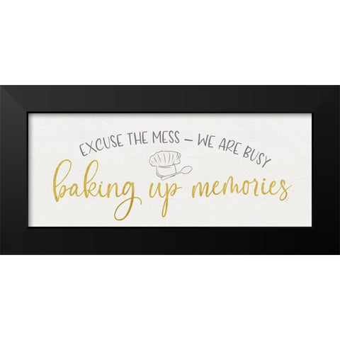 Kitchen Art panel III-Baking up Black Modern Wood Framed Art Print by Reed, Tara