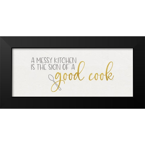 Kitchen Art panel IV-Good Cook Black Modern Wood Framed Art Print by Reed, Tara