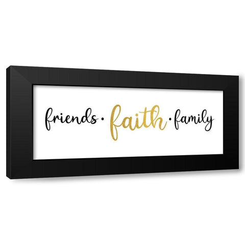 Religious Art panel I-Friends Faith Black Modern Wood Framed Art Print by Reed, Tara