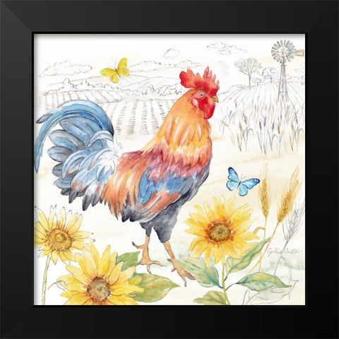 Good Morning Sunshine I Black Modern Wood Framed Art Print by Coulter, Cynthia