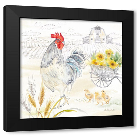 Good Morning Sunshine IV Black Modern Wood Framed Art Print by Coulter, Cynthia
