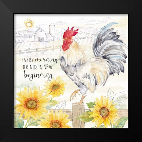 Good Morning Sunshine VI-New Beginning Black Modern Wood Framed Art Print by Coulter, Cynthia