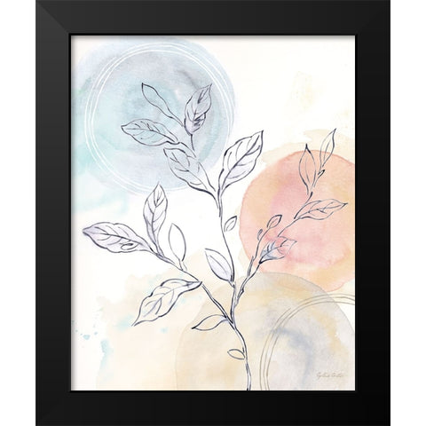 Serendipity II Black Modern Wood Framed Art Print by Coulter, Cynthia