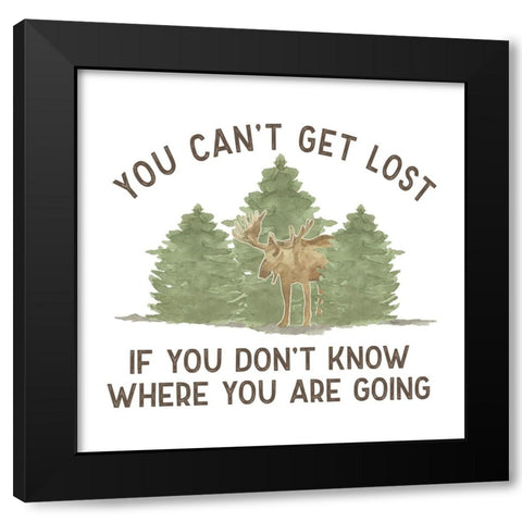 Lost in Woods III-Cant Get Lost Black Modern Wood Framed Art Print with Double Matting by Reed, Tara