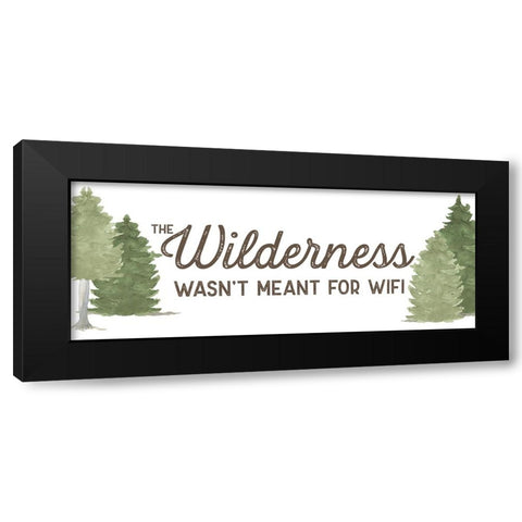 Lost in Woods panel II-Wilderness Black Modern Wood Framed Art Print by Reed, Tara