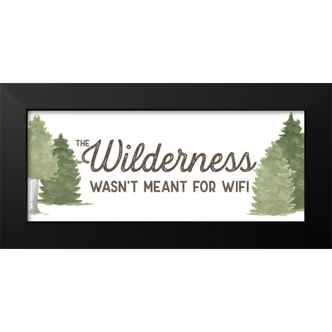 Lost in Woods panel II-Wilderness Black Modern Wood Framed Art Print by Reed, Tara