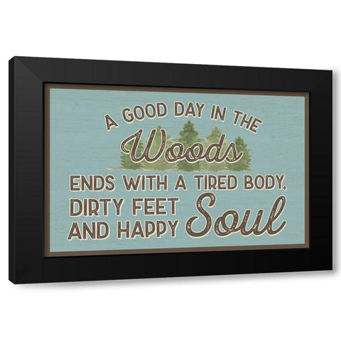 Lost in Woods landscape II-Good Day Black Modern Wood Framed Art Print with Double Matting by Reed, Tara