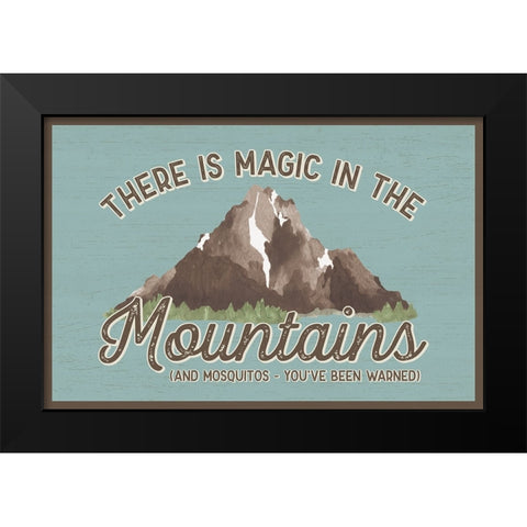 Lost in Woods landscape III-Magic Mountains Black Modern Wood Framed Art Print by Reed, Tara
