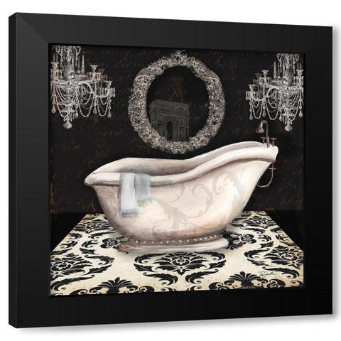 Midnight Bath I Black Modern Wood Framed Art Print by Tre Sorelle Studios