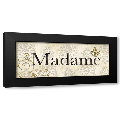 His and Hers II Black Modern Wood Framed Art Print by Coulter, Cynthia