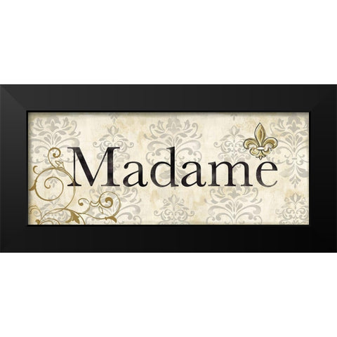 His and Hers II Black Modern Wood Framed Art Print by Coulter, Cynthia