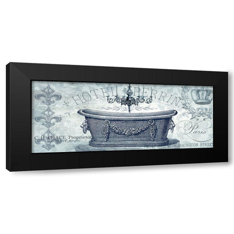 Paris Tub I Black Modern Wood Framed Art Print with Double Matting by Tre Sorelle Studios