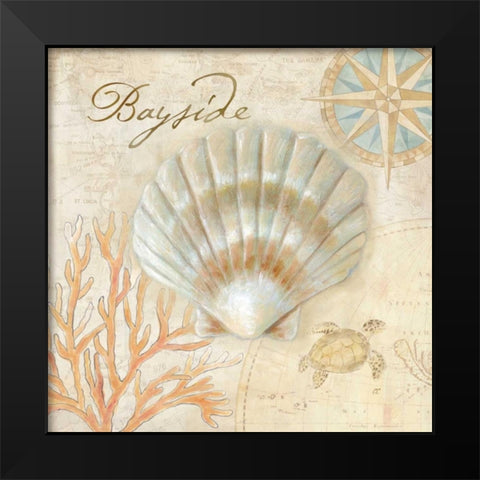 Nautical Shells II Black Modern Wood Framed Art Print by Coulter, Cynthia