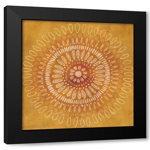 Jacobean Medallions III Black Modern Wood Framed Art Print by Coulter, Cynthia