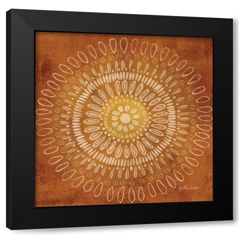 Jacobean Medallions IV Black Modern Wood Framed Art Print with Double Matting by Coulter, Cynthia