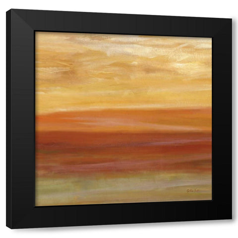 Horizons Spice II Black Modern Wood Framed Art Print with Double Matting by Coulter, Cynthia