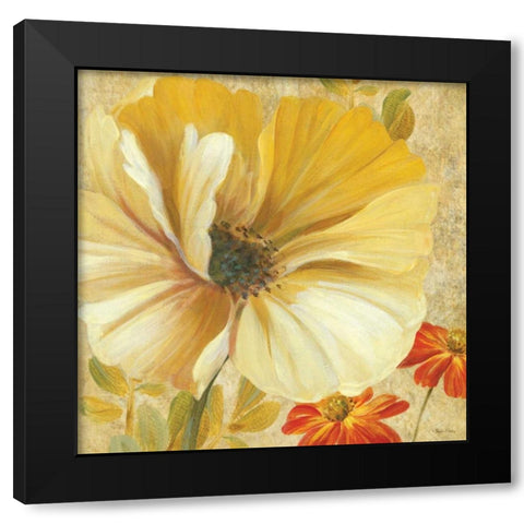 Primavera I Black Modern Wood Framed Art Print with Double Matting by Gladding, Pamela