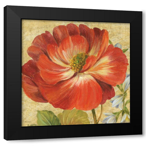 Primavera IV Black Modern Wood Framed Art Print with Double Matting by Gladding, Pamela