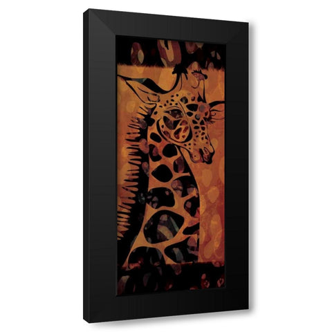 Tie Dye Safari I Black Modern Wood Framed Art Print with Double Matting by Rivas-Velazquez, Gena