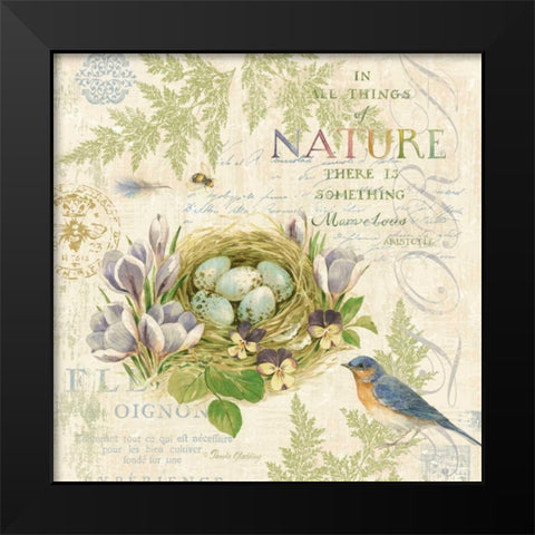 Nature Trail I Black Modern Wood Framed Art Print by Gladding, Pamela