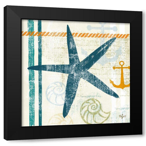 Nautical Brights III Black Modern Wood Framed Art Print by Lyon, Rebecca