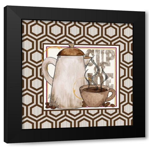 Modern Coffee I Black Modern Wood Framed Art Print by Reed, Tara