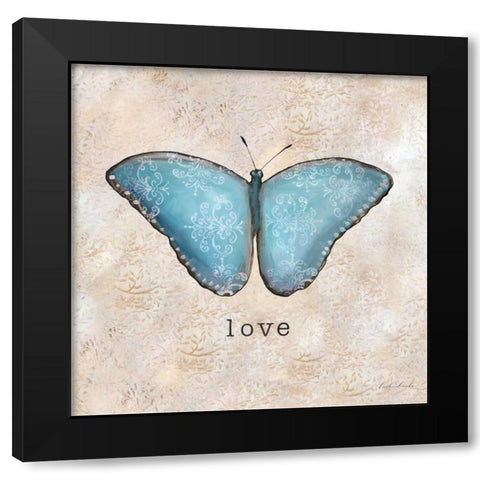 Butterfly Expressions II Black Modern Wood Framed Art Print with Double Matting by Dundon, Caitlin