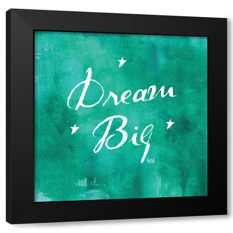 Watercolor Sentiments I Black Modern Wood Framed Art Print with Double Matting by h.artworks