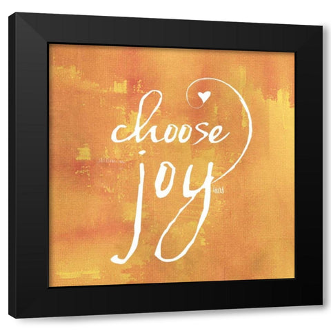 Watercolor Sentiments  III Black Modern Wood Framed Art Print with Double Matting by h.artworks