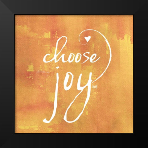 Watercolor Sentiments  III Black Modern Wood Framed Art Print by h.artworks