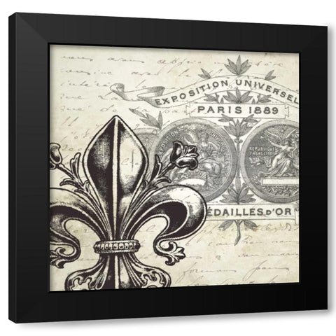 All About Paris I Black Modern Wood Framed Art Print with Double Matting by Tre Sorelle Studios