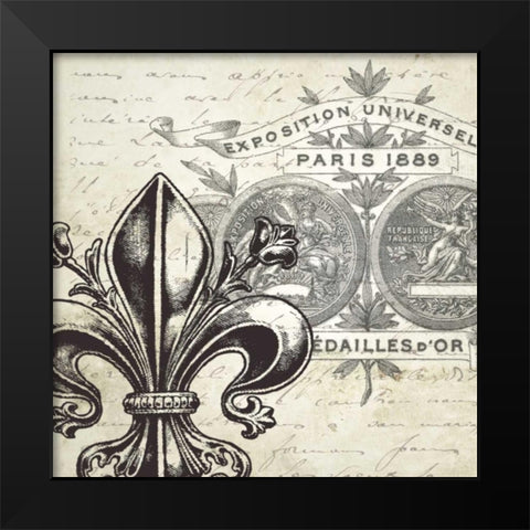 All About Paris I Black Modern Wood Framed Art Print by Tre Sorelle Studios