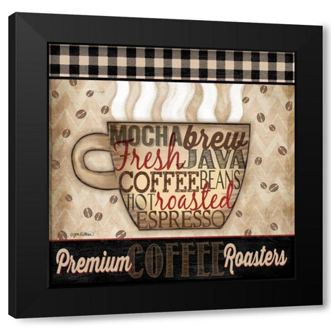Premium Coffee II Black Modern Wood Framed Art Print with Double Matting by Killeen, Jen