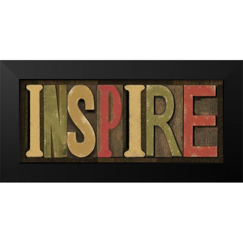 Printers Block Sentiment Spice II Black Modern Wood Framed Art Print by Reed, Tara