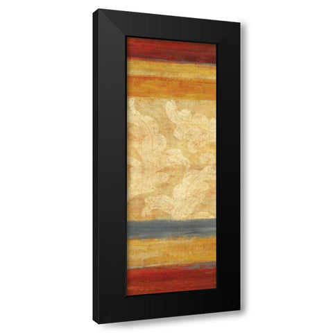 Tapestry Stripe Panel II Black Modern Wood Framed Art Print by Studio Nova